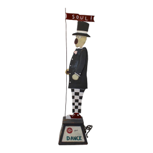 Tim Weldon, "10¢ Per Dance" Folk Art Sculpture