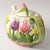 1993 Vintage Fitz & Floyd Majolica Ceramic Embossed Tulip Flowers Tea Coffee Pot For Sale In Miami - Image 6 of 18