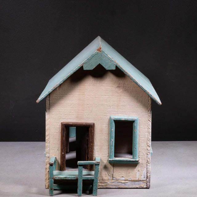 Folk Art Folk Art Wooden Farmhouse Model c.1930-1950 For Sale - Image 3 of 8