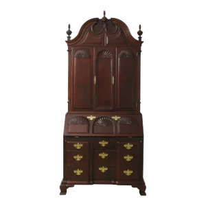 Kindel Winterthur Collection Mahogany Secretary Desk