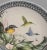Vintage Heinen Delfts Blaum Hummingbird Floral Platter Decorative Wall Plate For Sale - Image 6 of 8