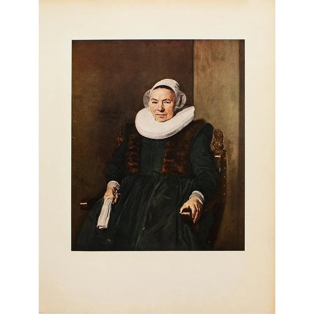 Paper 1954 After Frans Hals "Vrouw Bodolphe", Vintage Full-Color Print For Sale - Image 7 of 8