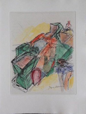 Jacques Villon, Passage of a Chariot, Paper
