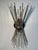 Pair Sputnik Wall Sconces Radiating Wire Rods Sunburst Effect MCM Style For Sale - Image 4 of 6
