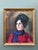 Vintage Original Oil Portrait on Canvas For Sale In West Palm - Image 6 of 12