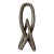 Late 20th Century Hand Carved Soapstone Love Knot Sculpture For Sale