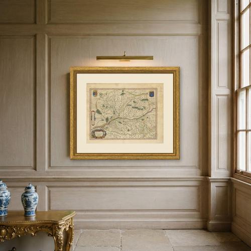 Antique Blaeu Map of Anjou, 1642 For Sale - Image 10 of 12