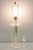 Vintage Mid Century Modern Clear Lucite & Brass Sculptural Modernist Table Lamp. Circa Mid 20th Century. Measurements: 32"...