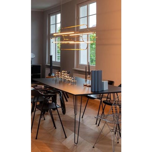 Gold Charlotte Pendant in Brass with Gold Finish by Moss Objects For Sale - Image 8 of 9