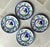 Circa 1999 Vietri “Galletto” Collection Hand Painted Ceramic Dessert Plates, Italy – Set of 4 For Sale - Image 17 of 18