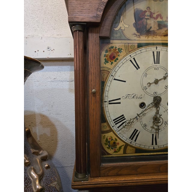Early 19th Century Scottish Longcase Clock by J. Ritchie of Cupar, Fife – Painted Dial For Sale - Image 4 of 10
