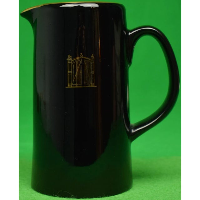 Traditional Late 20th Century"21" Club Iron Gate Black Water Pitcher For Sale - Image 3 of 4