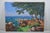 French School Early 20th Century G. Perrin "The Seaside" Oil Painting on Canvas, Signed For Sale - Image 11 of 11