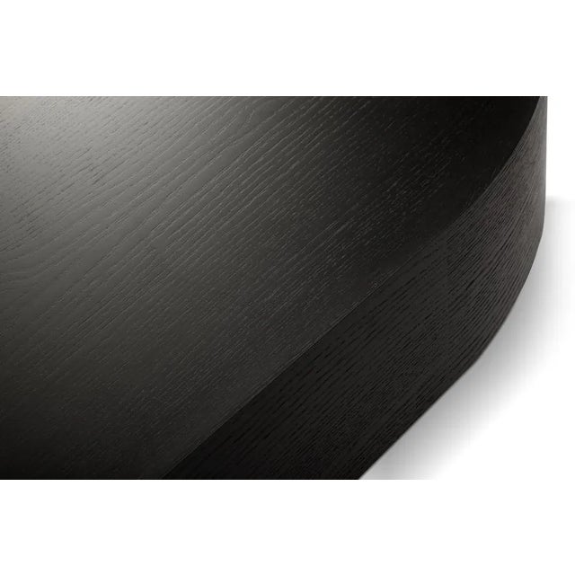 Contemporary Low Black Oak Center Table from Collector For Sale - Image 3 of 4