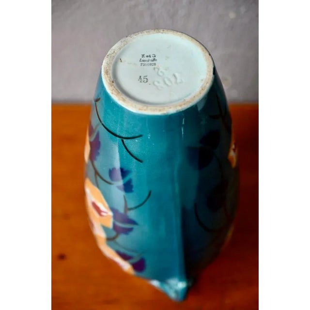 Large Vintage Vase by Keller & Guérin Lunéville, 1920s For Sale - Image 11 of 13