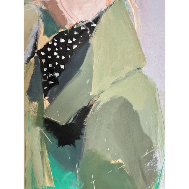 Original 36” by 40” acrylic and oil painting on birchwood panel. Part of Southern-artist Teil Duncan’s “Flower-Crowned...