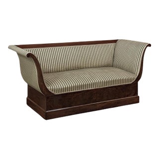 Early 19th Century French Charles X Mahogany Sofa ~ Canape For Sale