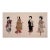 Antique Japanese Silk Brocade Oshie Art Geisha Puppet Dolls in Shadow Box Frame For Sale