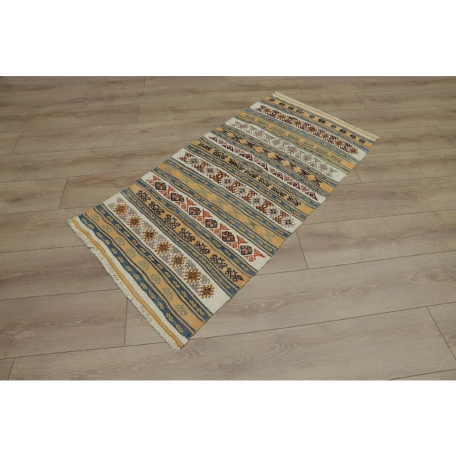 Size: 2.2 x 4.4 ft ( 67 x 133 cm) 26 x 52 inches Color: Organic Natural Dye ( Yellow,White,Blue,Orange ) Material: 100%...