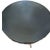 Handcrafted antique Neoclassical crossed arrow side table. The all metal black top has a napkin cut rim decorated with...