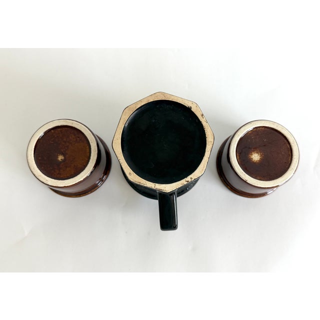 Mid 20th Century English Studio Pottery Pitcher and Bowls - Set of 3 For Sale - Image 5 of 6