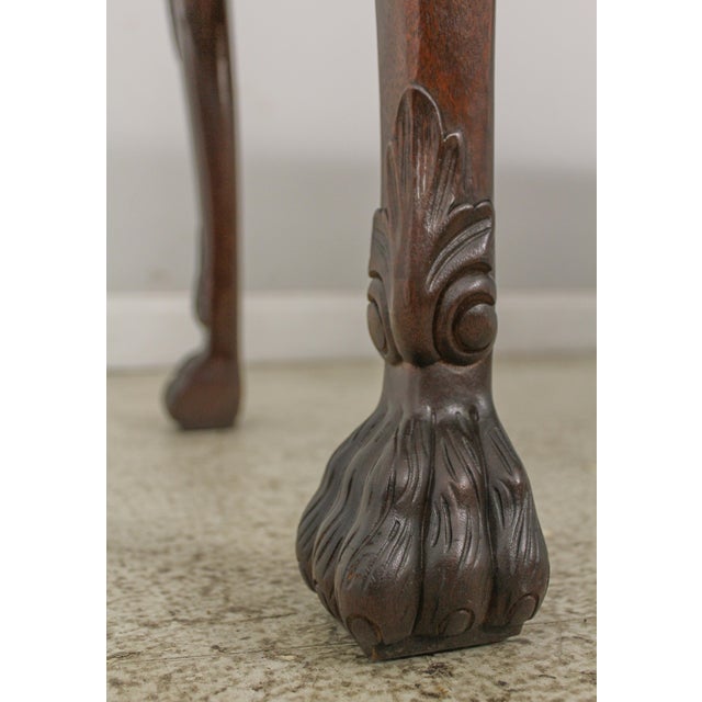 Baker Irish Georgian Mahogany Console Table | Chairish