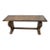 Ethan Allen Teak Table Vintage Wayfarer Console Wood Empire Trestle Sofa Entry For Sale
