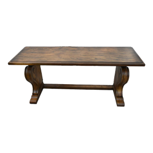 Vintage Ethan Allen Teak Empire Style Console Table
