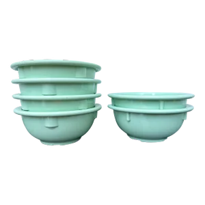 Mid 20th Century Dallas Ware Seafoam Green Bowls- Set of 6
