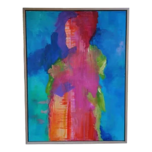“Woman of the Mara” Original Abstract Acrylic Painting by Jennifer Hopkins-Wilcox