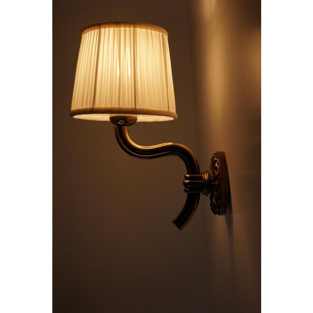Vintage Brass Wall Sconces from Hugo Gorge, 1937 For Sale - Image 12 of 18