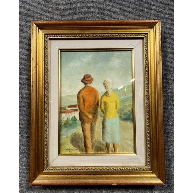 Louis-Léopold Boilly, The Stroll, 1943, Oil on Panel, Framed For Sale - Image 7 of 7
