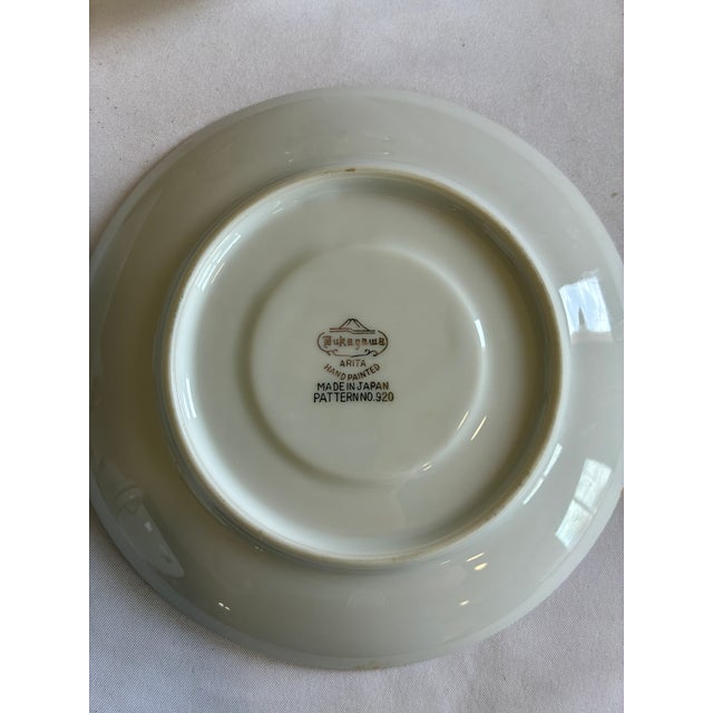 Mid 20th Century Fukagawa Arita Japan Pink Rose Porcelain Tea - Set of 20 For Sale - Image 9 of 10