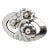 Vintage Early Georg Jensen Sterling Silver Flower Brooch No. 28, 1925-1930 For Sale