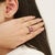 7.2 Carat Deep Red Round Cut Ruby Diamond Ring in Solid Sterling Silver - Size 8.5 For Sale - Image 6 of 12