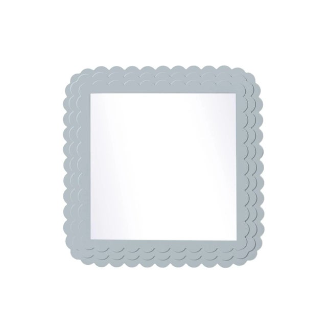 Contemporary Fleur Home Carnival Krewe Square Mirror in Parma Gray, 48x48 For Sale - Image 3 of 3