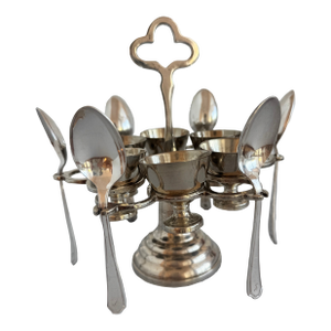 Antique Egg Cup Cruet- 13 Pieces