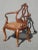 1950s Vintage Oriental Asian Chippendale Wood & Cane Seat Accent Chair ~ French For Sale - Image 5 of 12