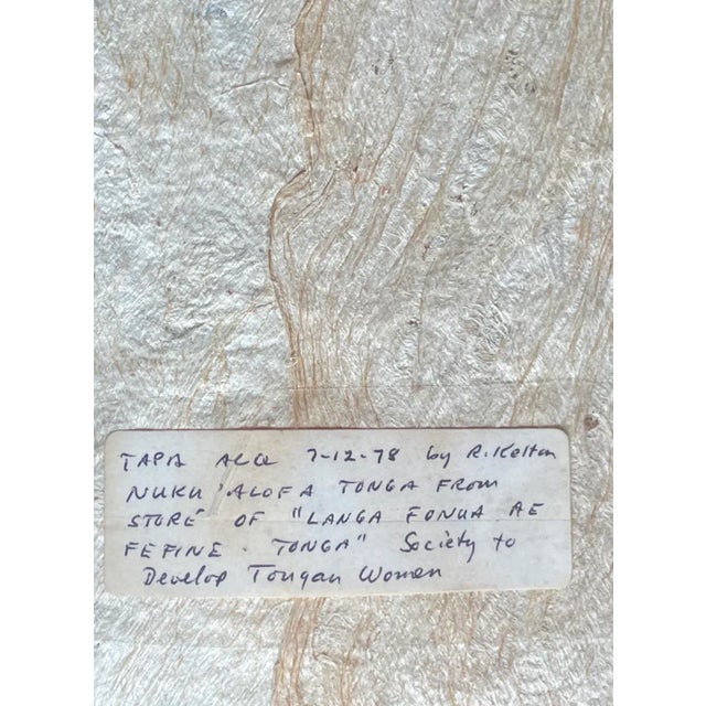 Tribal Late 20th Century Tapa Cloth For Sale - Image 3 of 10