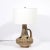 Mid-Century Modern Mid-Century Ceramic Table Lamp W/ Geometric Umber Motifs & Organic Cutout Detail For Sale - Image 3 of 14