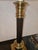 Neoclassical Handsome Classical Column Faux Painted Wood Lamps With Brass Capitals and Base - A Pair For Sale - Image 3 of 4