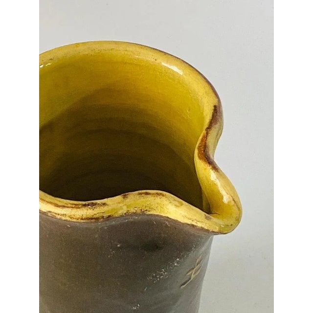 Pitcher in Ceramic from Vallauris in Brown Color, France, 1960s For Sale - Image 4 of 8