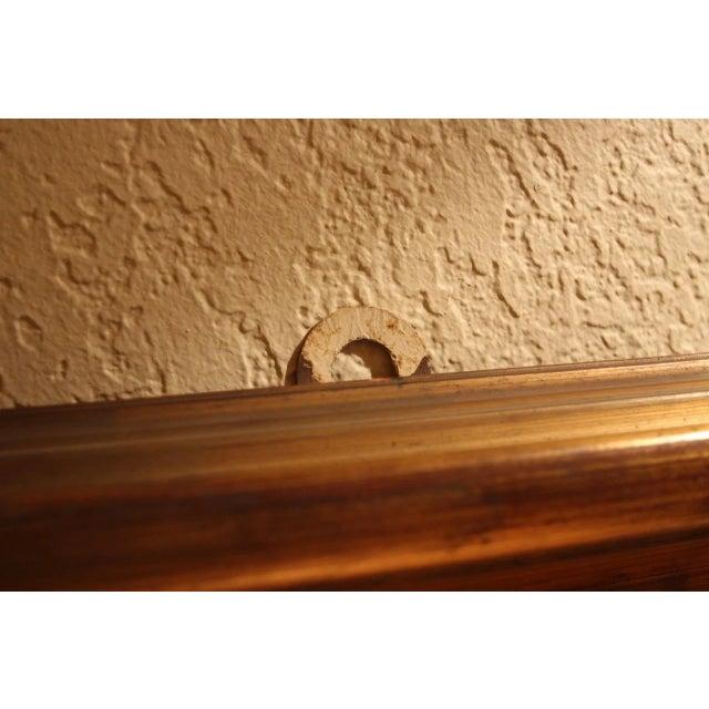 Large 1980s Gilt Wood Mirror For Sale - Image 9 of 10