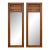 Dixie Brutalist Walnut Dressing Mirrors- A Pair For Sale