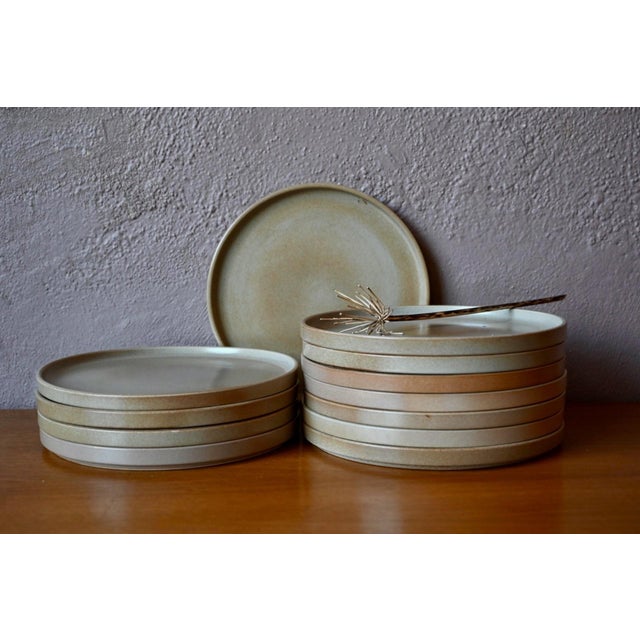 Ceramic Vintage Bohemian Niderviller Glazed Stoneware Plates, 1970s, Set of 12 For Sale - Image 7 of 7