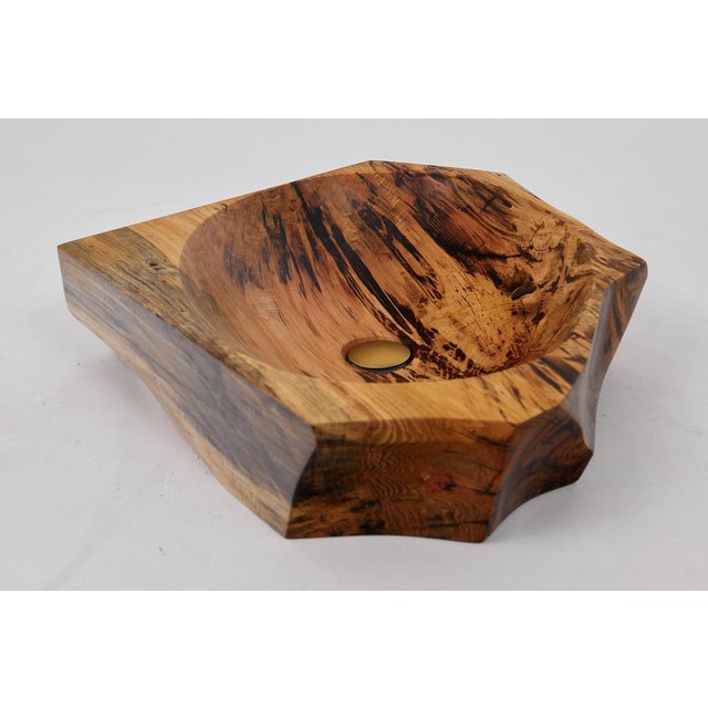 Live Edge Wood Bathroom Sink by Logniture For Sale - Image 17 of 18