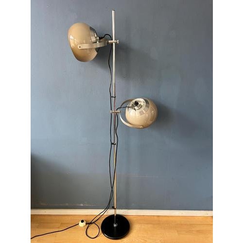 Glass Mid-Century Modern Space Age Mushroom Floor Lamp by Hala For Sale - Image 7 of 13