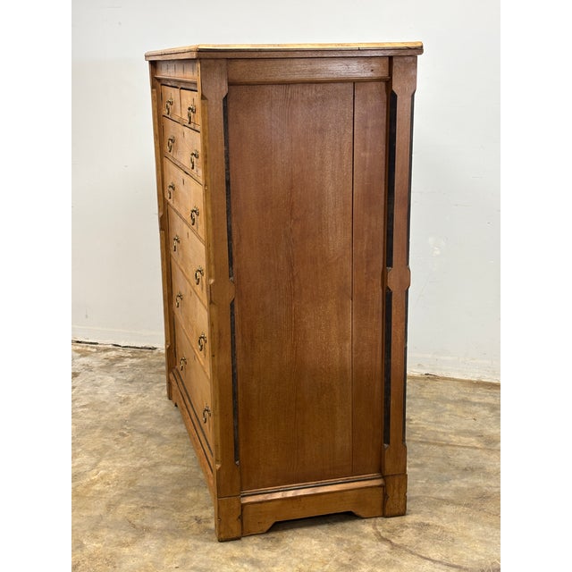 19th Century English Oak Chest of Drawers For Sale - Image 4 of 8