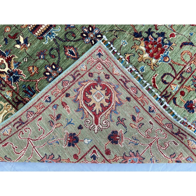 Hand-Knotted Afghan Ziegler Chobi Bidjar Style Wool Area Rug - 8'0" X 9'11" For Sale - Image 12 of 13