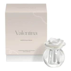 Valentina 50 ml Crystal Ball Porcelain Diffuser, Moroccan Peony